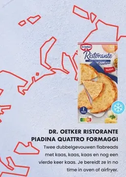 Aanbieding: Dr. oetker ristorante piadina quattro formaggi