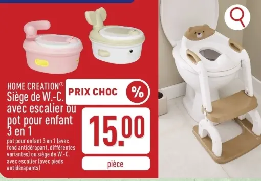 Offre: Siège de W.-C. avec escalier ou pot pour enfant 3 en 1