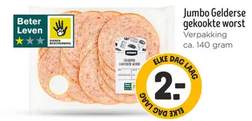Aanbieding: Jumbo Gelderse gekookte worst