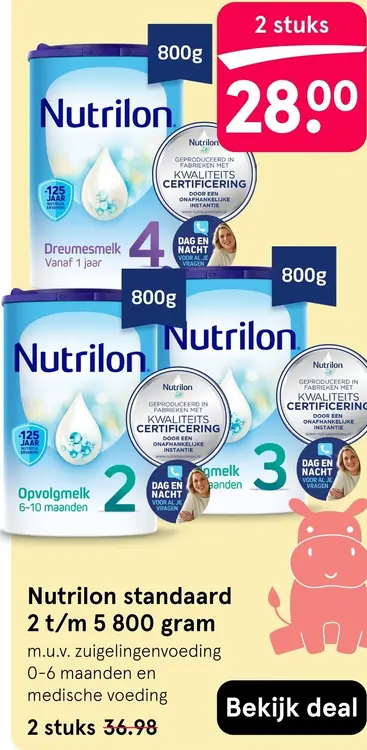 Aanbieding: Standaard 2 t/m 5