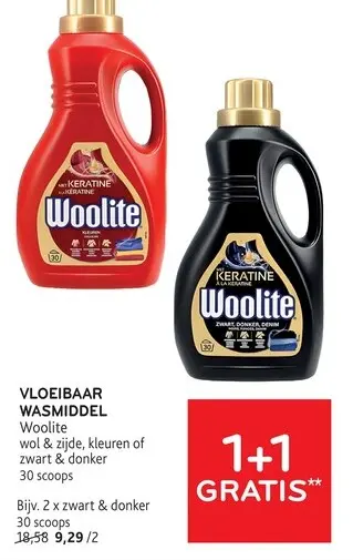 Promotie: Woolite vloeibaar wasmiddel