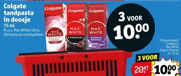 Aanbieding: Colgate tandpasta in doosje