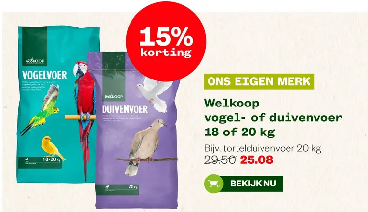 Aanbieding: Vogel- of duivenvoer