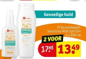 Aanbieding: Sensitive Milk Spf 50+