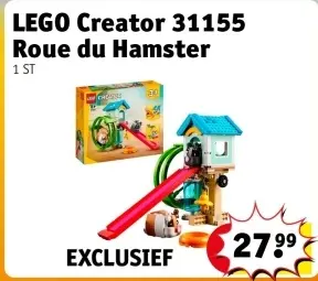Offre: LEGO Creator 31155 Roue du Hamster