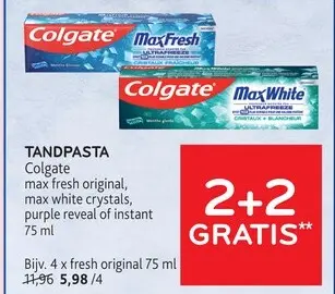 Promotie: TANDPASTA Colgate