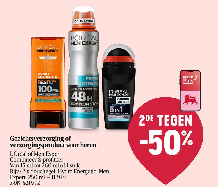 Promotie: Gezichtsverzorging of verzorgingsproduct voor heren