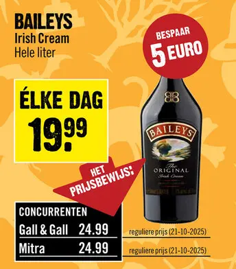 Aanbieding: BAILEYS Irish Cream