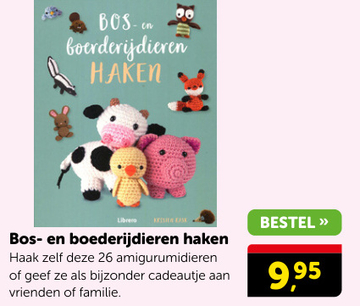 Aanbieding: Bos- en boederijdieren haken