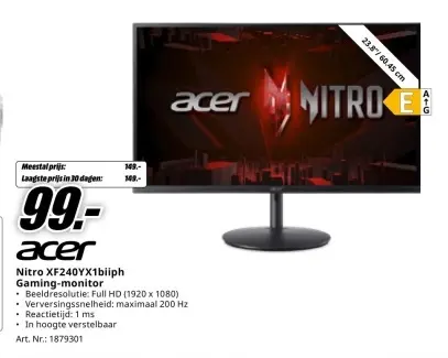 Promotie: Nitro XF240YX1biiph Gaming-monitor