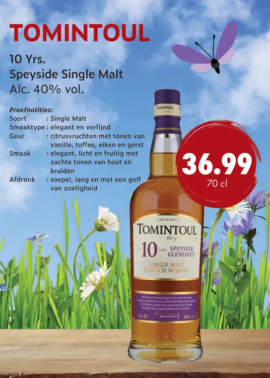 Aanbieding: Tomintoul 10 yrs. Speyside Single Malt