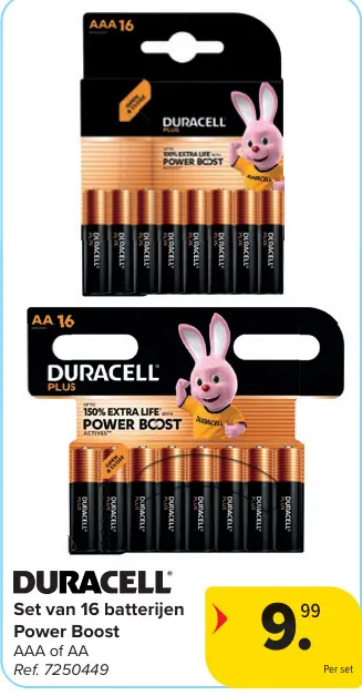 Promotie: Set van 16 batterijen Power Boost