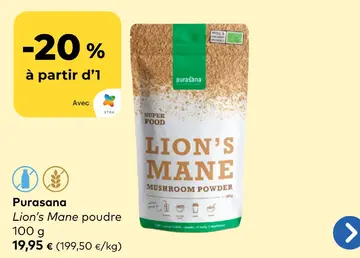 Offre: Lion's Mane poudre
