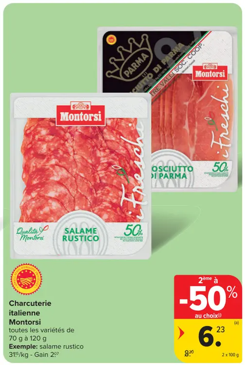 Offre: Charcuterie italienne