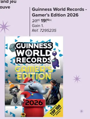 Offre: Guinness World Records - Gamer's Edition 2026