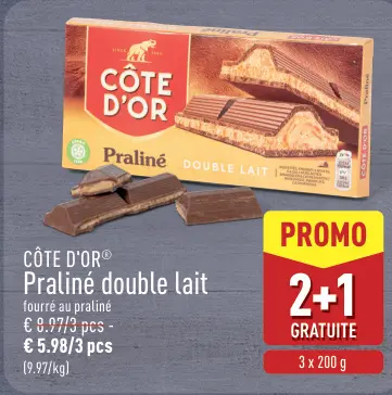 Offre: Praliné double lait