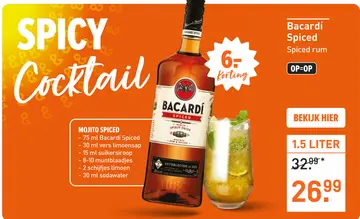 Aanbieding: Bacardí Spiced