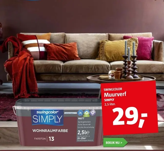 Aanbieding: Muurverf