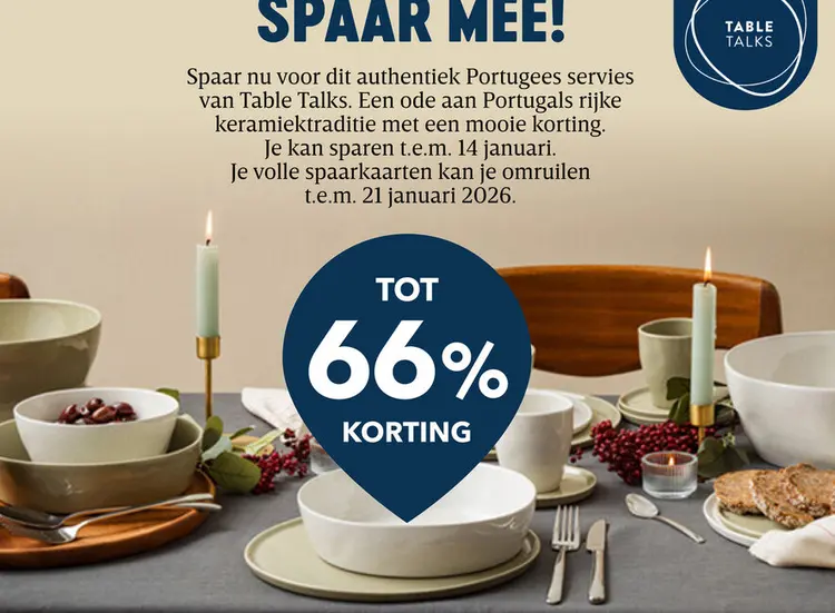 Promotie: authentiek Portugees servies