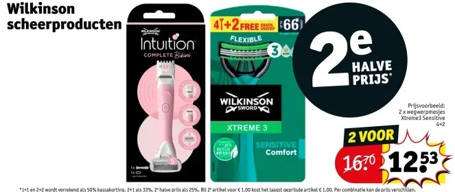 Promotie: Wilkinson scheerproducten