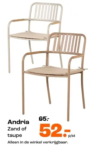 Aanbieding: Tuinstoelen Andria
