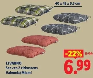 Aanbieding: Set van 2 zitkussens