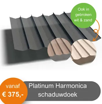 Aanbieding: Platinum Harmonica schaduwdoek