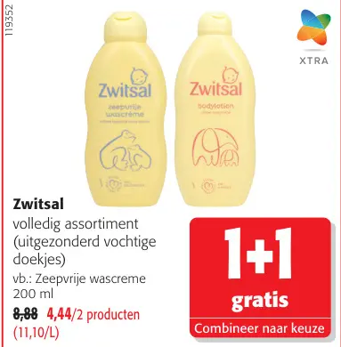 Promotie: Volledig assortiment Zwitsal