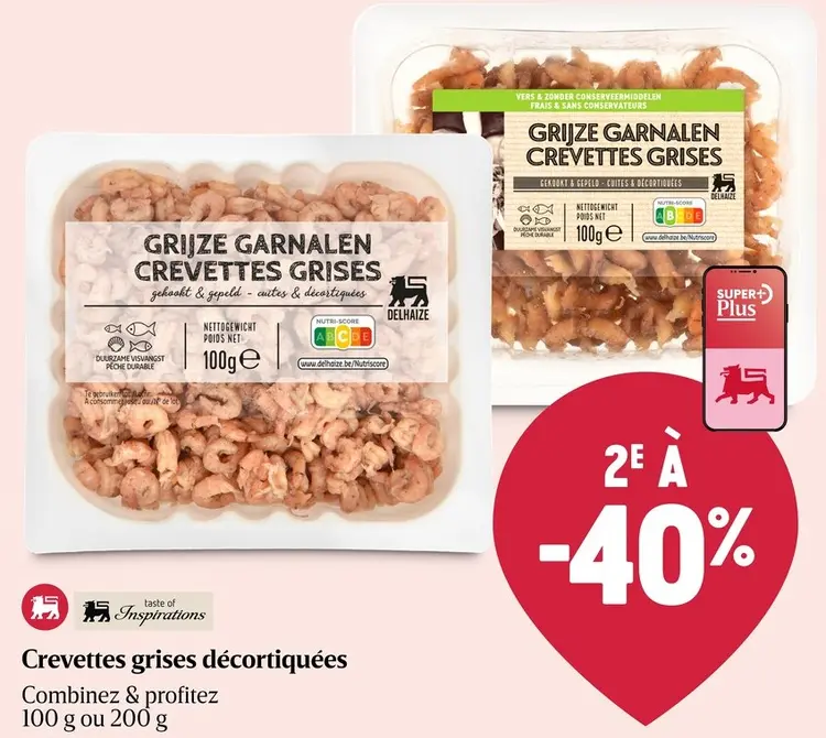 Offre: Crevettes grises décortiquées