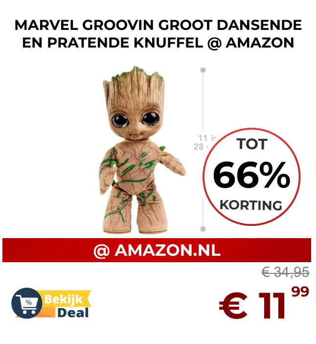 Aanbieding: Groovin groot dansende en pratende knuffel