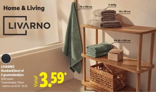 Aanbieding: Handoek(ken) of 2 gastendoekjes