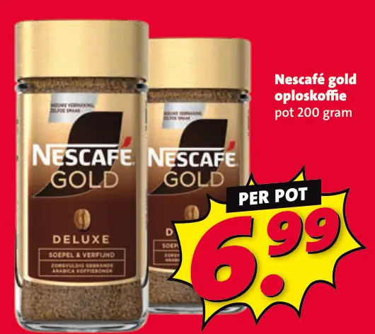 Aanbieding: Nescafé gold oploskoffie