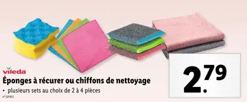 Offre: Éponges à récurer ou chiffons de nettoyage