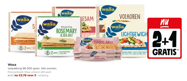 Promotie: Wasa