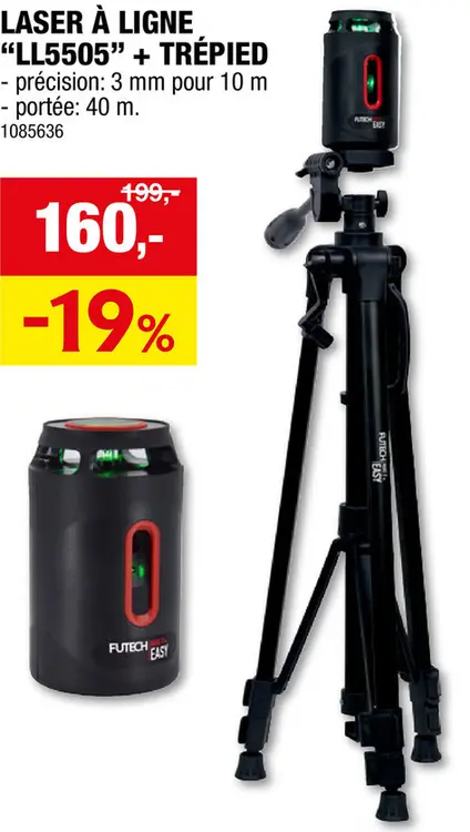 Offre: Futech Easy LL5505 laser à  ligne + trépied