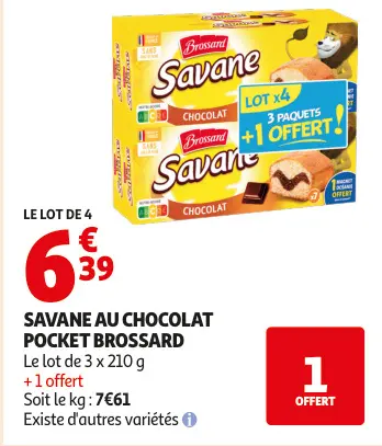 Aanbieding: Savane au chocolat pocket