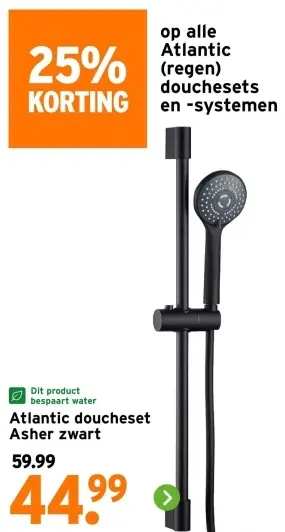 Aanbieding: Alle Atlantic (rege) douchessets en -systemen