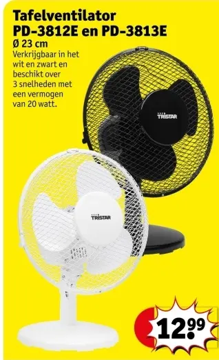 Promotie: Tafelventilator PD-3812E en PD-3813E