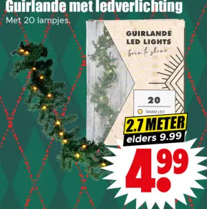 Aanbieding: Guirlande met ledverlichting