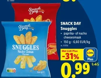 Promotie: SNACK DAY Snuggles