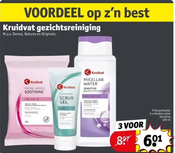 Promotie: Kruidvat gezichtsreiniging