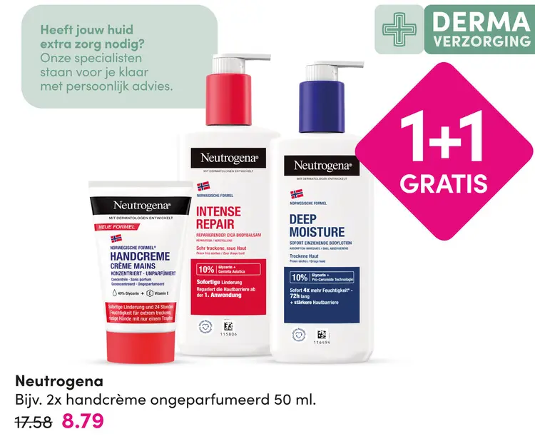 Aanbieding: Neutrogena handcrème ongeparfumeerd