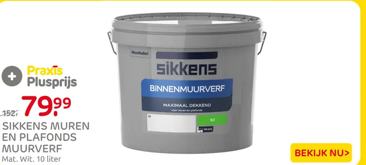 Aanbieding: Sikkens muren en plafonds muurverf