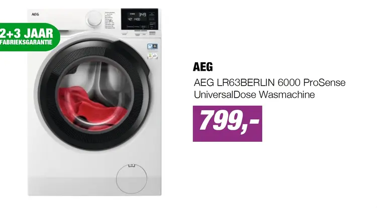 Aanbieding: AEG LR63BERLIN 6000 ProSense UniversalDose Wasmachine