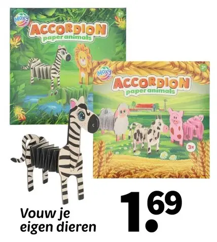 Promotie: Accordion Paper Animals