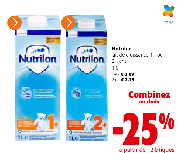 Offre: lait de croissance