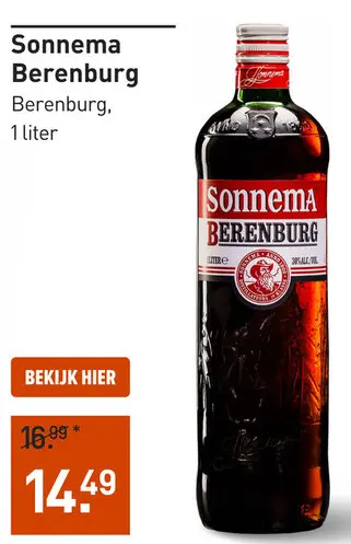 Aanbieding: Sonnema Berenburg 100CL