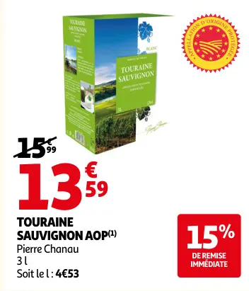 Promotie: Touraine sauvignon aop