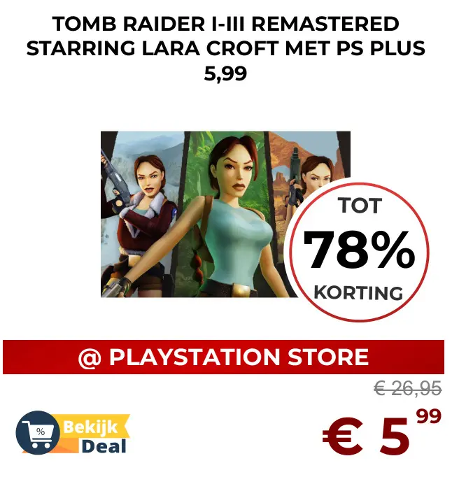 Aanbieding: Tomb raider i-iii remastered starring lara cr