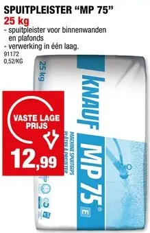 Promotie: Spuitpleister "MP 75"